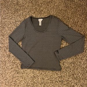 90s metallic Calvin Klein long sleeve tee